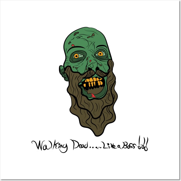 Zomb-Beard Wall Art by ChikiMishi